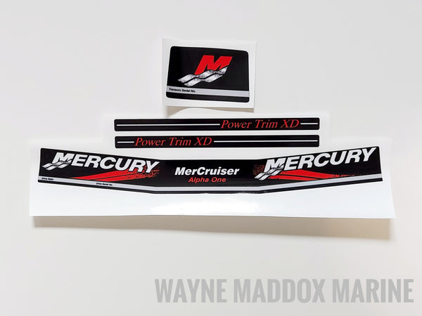MERCRUISER NEW 2023 BEST BRAVO ONE XR W/RED RAMS STICKER SETS