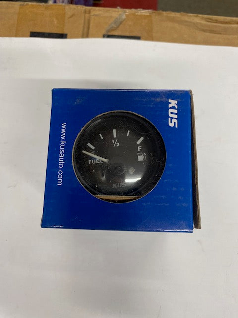 KUS Fuel Level Gauge with Black Stainless Bezel (US Resistance) - KY10003