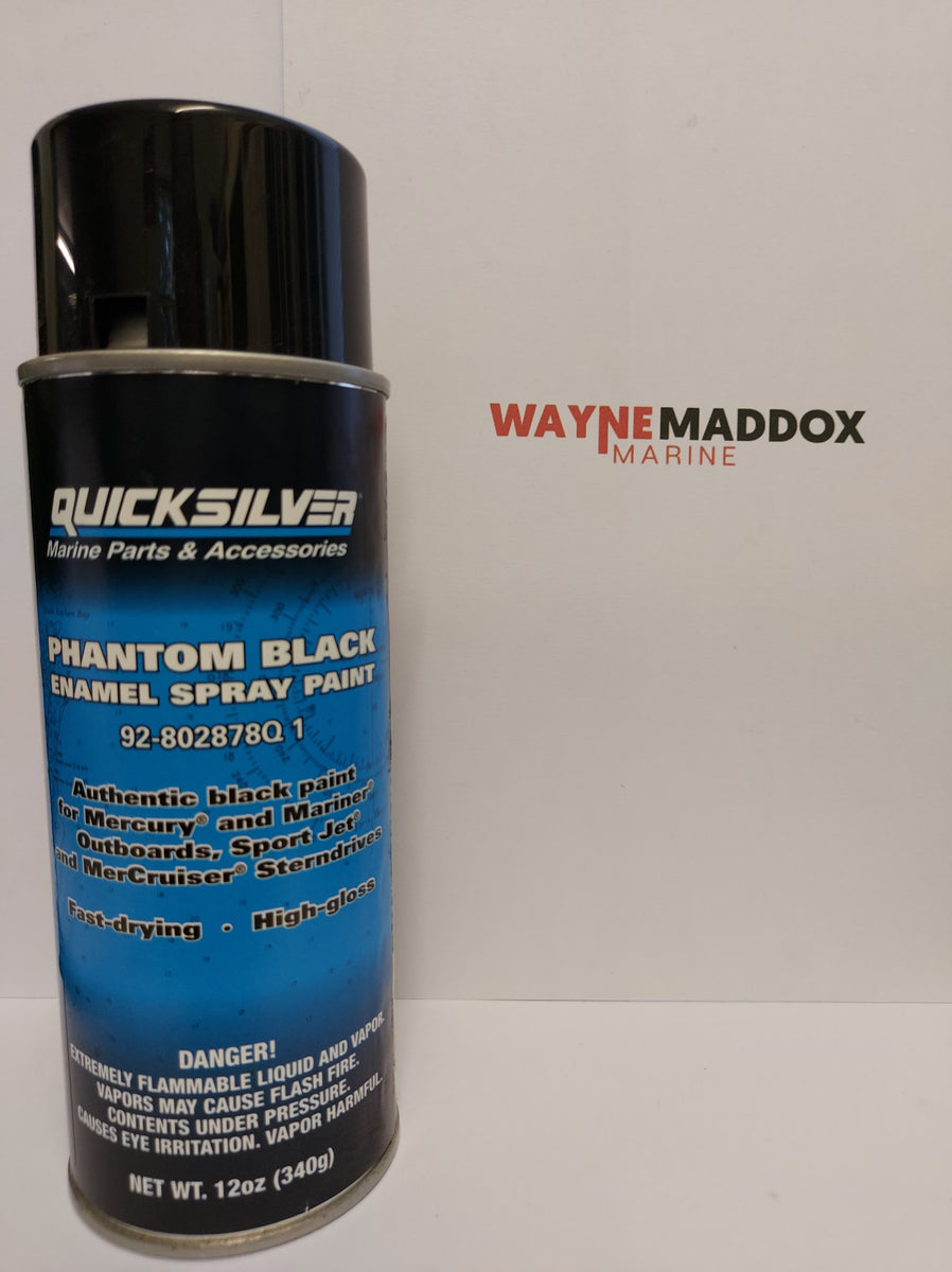 Quicksilver Phantom Black Spray Paint – Wayne Maddox Marine